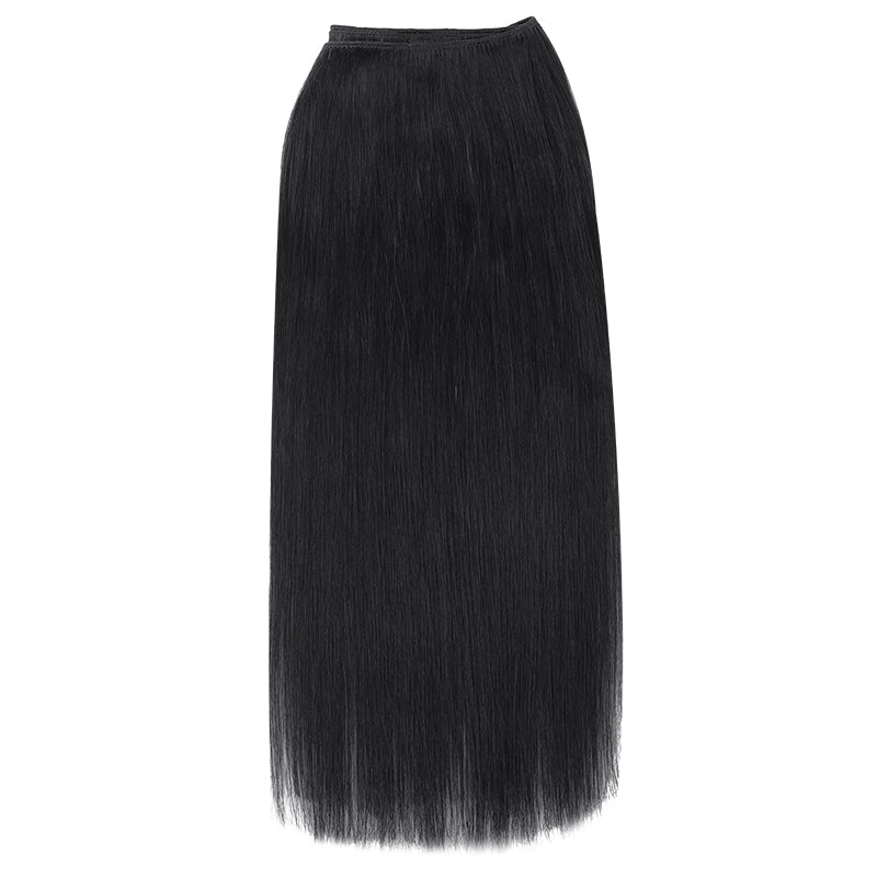 Jet Black (1) Sew-In Weft Hair Extensions (80g-110g) – 100% Remy Human Hair by GOO GOO Hair.