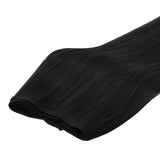 Jet Black (1) Sew-In Weft Hair Extensions (80g-110g) – 100% Remy Human Hair by GOO GOO Hair.