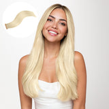 Platinum Blonde (60A) Tape-Ins 50g_100% Remy Human Hair.