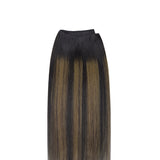 Natural Black Balayage (1B/6/1B) Sew-In Weft Hair Extensions (80g-110g) – 100% Remy Human Hair by GOO GOO Hair.