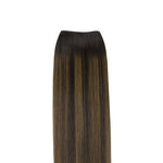 Dark Brown Balayage (2/6/2) Sew-In Weft Hair Extensions (80g-120g)_100% Remy Human Hair.