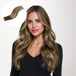 Caramel Blonde Balayage (4/27/4) Mini Tape-Ins 40g_100% Remy Human Hair.