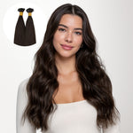 Dark Brown (2) Flat Tip Hair Extensions 60g_100% Remy Human Hair.