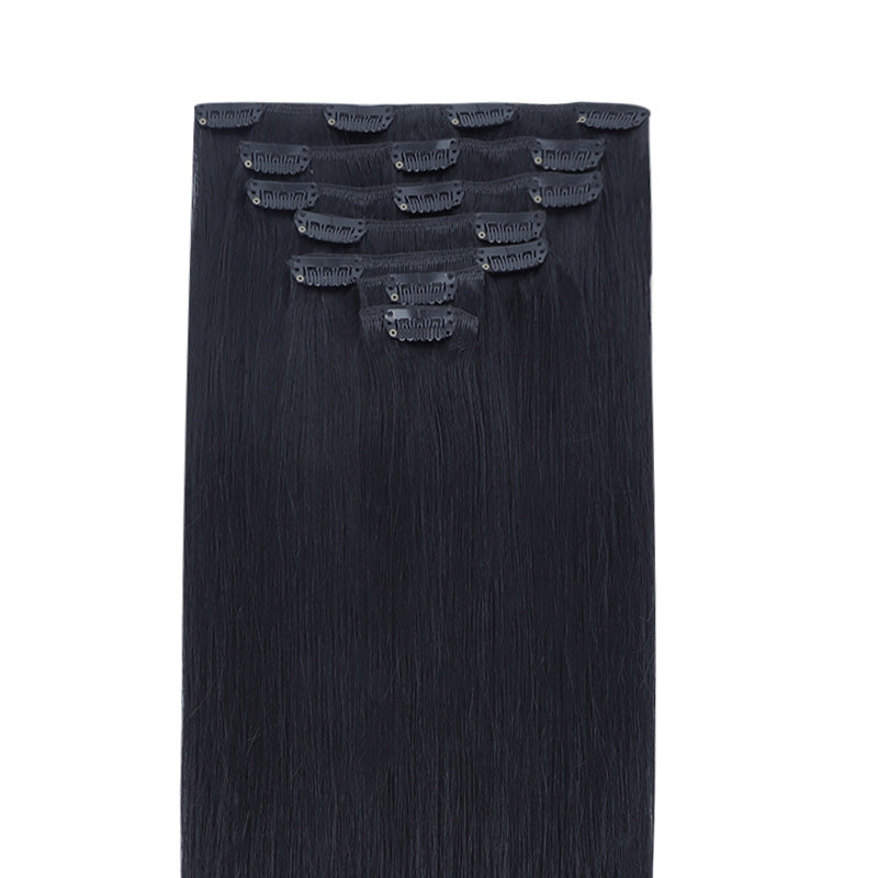 Classic Clip in Hair Extensions-1_100% Remy Human Hair.