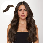 Chocolate Brown (4A) Mini Tape-Ins 40g_100% Remy Human Hair.
