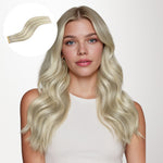 Ash Blonde Highlights (17A/60A) Tape-Ins 50g_100% Remy Human Hair.
