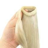 Bleach Blonde (613) Ponytail (90g) [Clearance]_100% Remy Human Hair.