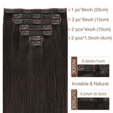 Seamless Clip-Ins_100% Remy Human Hair.