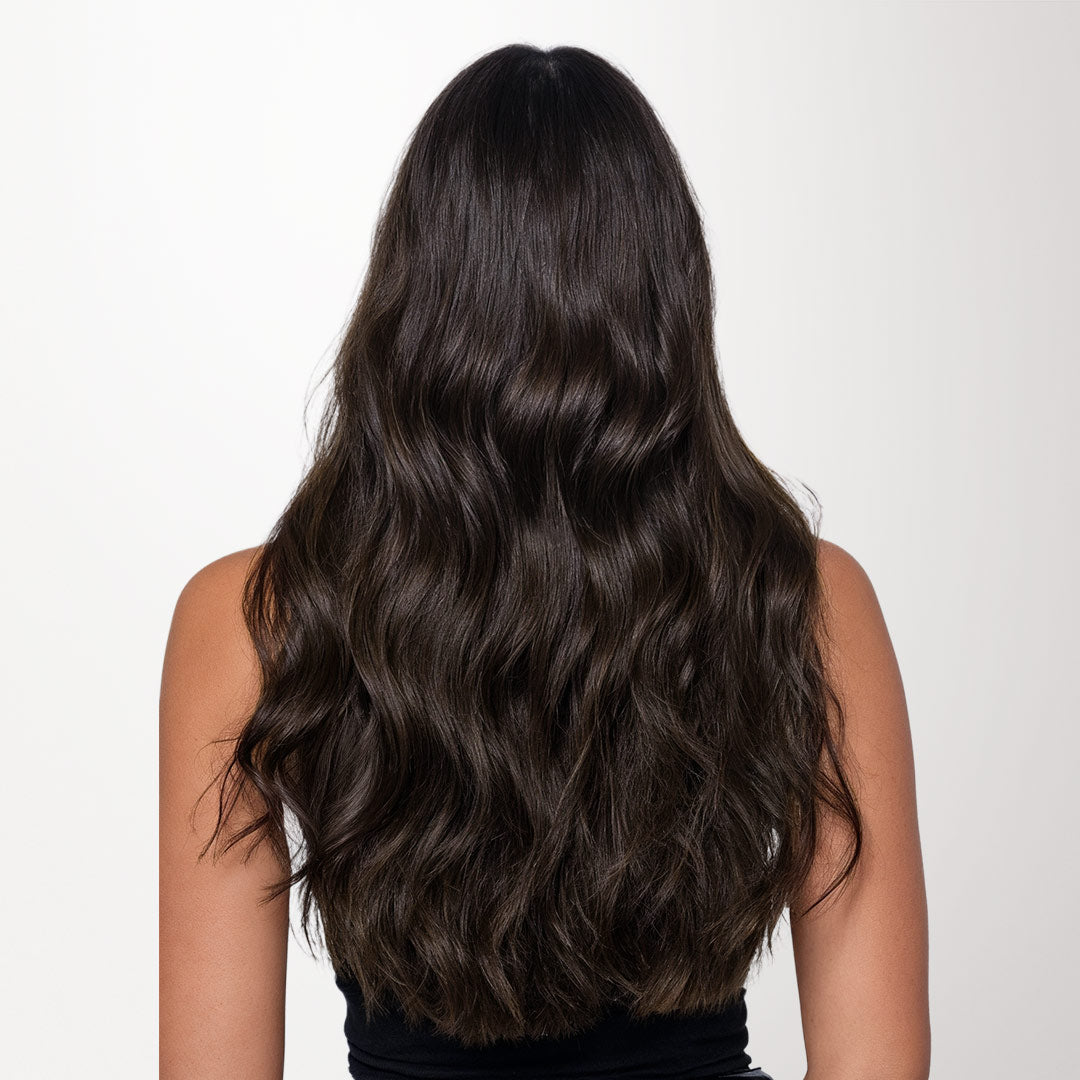 Dark Brown (2) Mini Tape-Ins 40g_100% Remy Human Hair.
