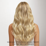 Dirty Blonde Highlights (18D/22F) Invisi Edge Tape-Ins 50g_100% Remy Human Hair.