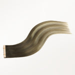 Bleach Blonde Balayage (3/8/613) Mini Tape-Ins 40g_100% Remy Human Hair.