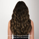 Dark Brown Balayage (2/6/2) Invisi Edge Tape-Ins 50g_100% Remy Human Hair.
