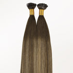 Caramel Blonde Balayage (4/27/4) Flat Tip Hair Extensions 60g_100% Remy Human Hair.