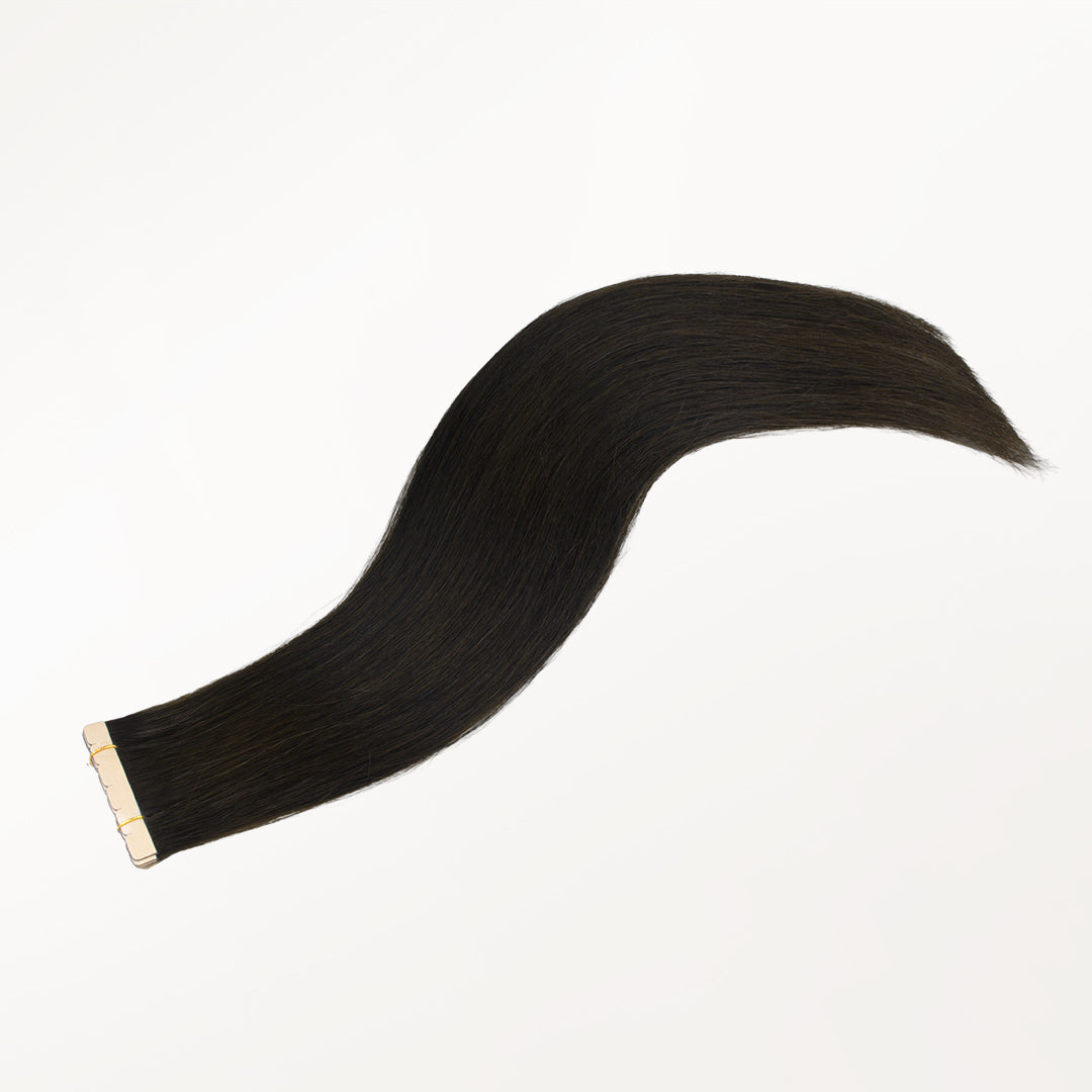 Natural Black (1B) Mini Tape-Ins 40g_100% Remy Human Hair.
