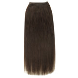 Chocolate Brown (4A) Sew-In Weft Hair Extensions (80g-110g) – 100% Remy Human Hair by GOO GOO Hair.