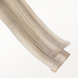 Ash Blonde Highlights (17A/60A) Invisi Edge Tape-Ins 50g_100% Remy Human Hair.