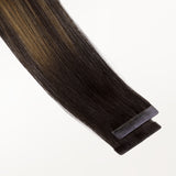 Dark Brown Balayage (2/6/2) Invisi Edge Tape-Ins 50g_100% Remy Human Hair.