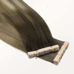Bleach Blonde Balayage (3/8/613) Mini Tape-Ins 40g_100% Remy Human Hair.