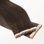 Chocolate Brown (4A) Mini Tape-Ins 40g_100% Remy Human Hair.