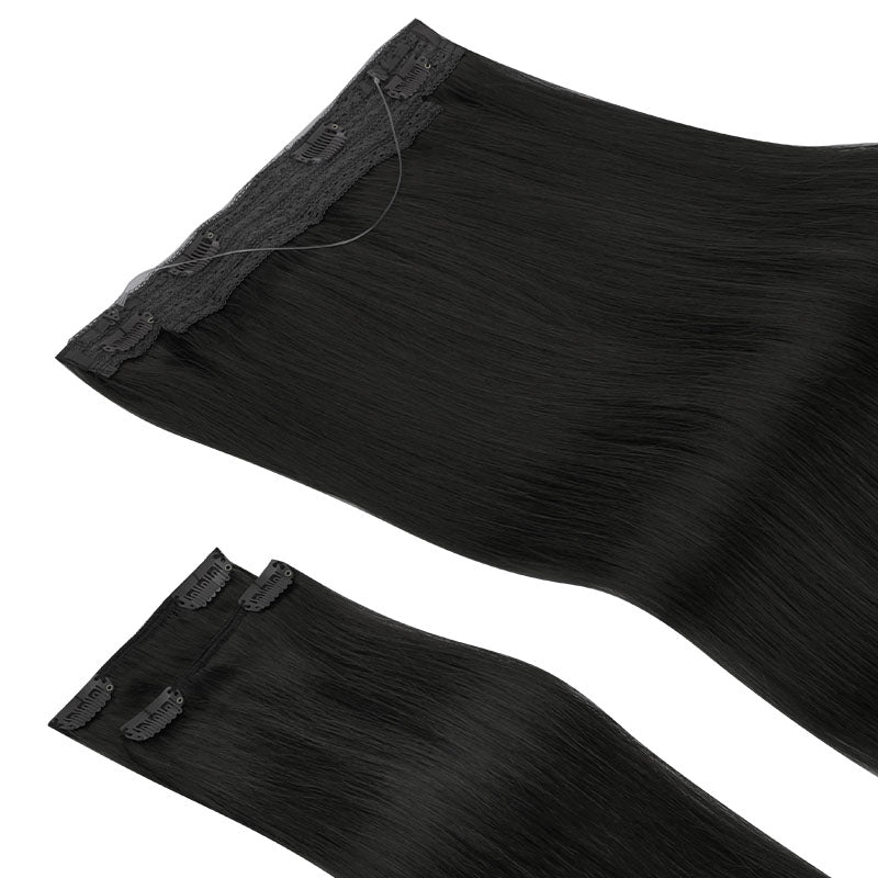 GOO GOO Pro Wire Hair Extension_100% Remy Human Hair.