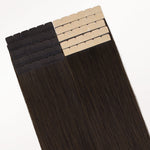 Dark Brown (2) Mini Tape-Ins 40g_100% Remy Human Hair.