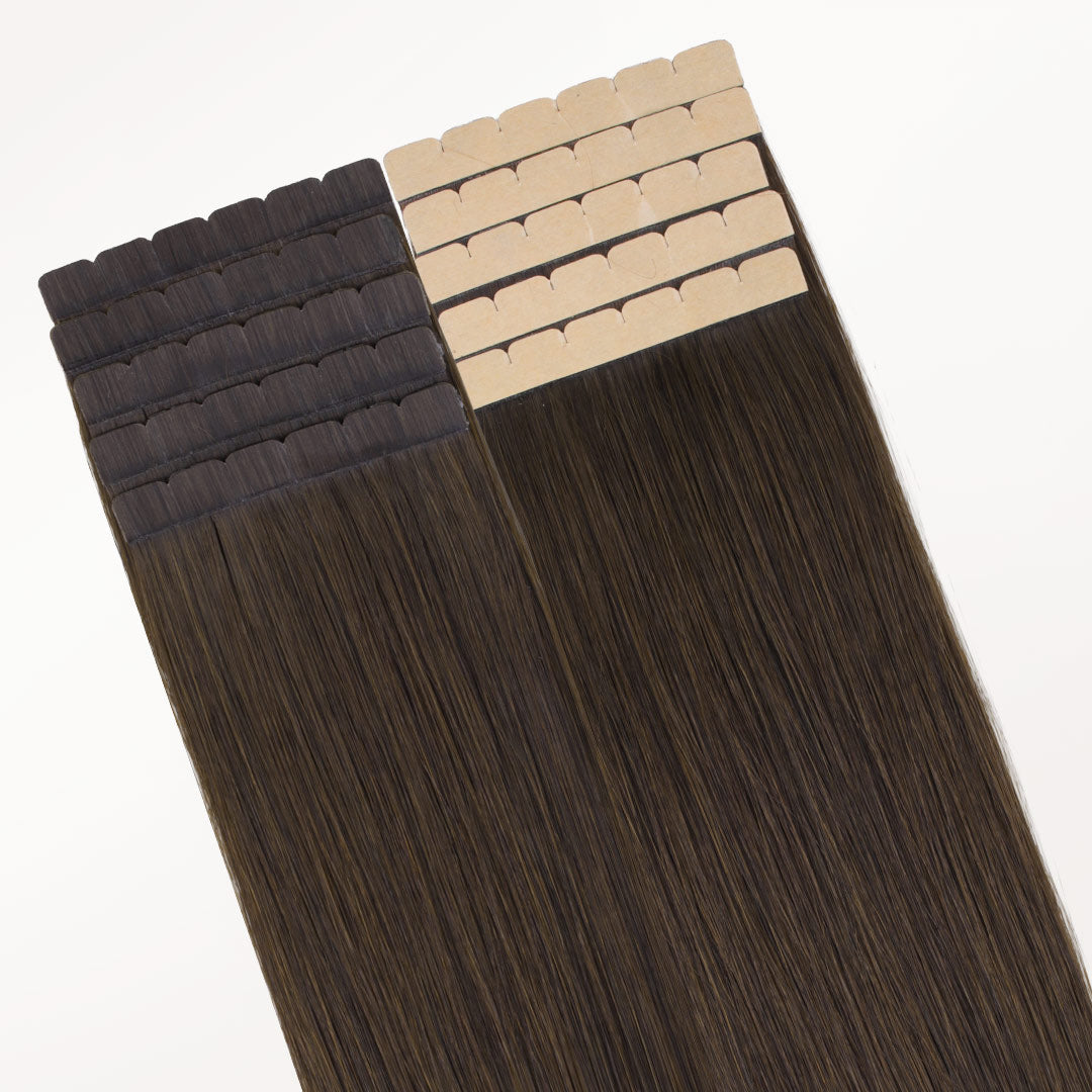 Light Brown (2A) Tape-Ins 50g_100% Remy Human Hair.