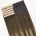 Caramel Blonde Balayage (4/27/4) Mini Tape-Ins 40g_100% Remy Human Hair.