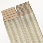 Ash Blonde Highlights (17A/60A) Tape-Ins 50g_100% Remy Human Hair.