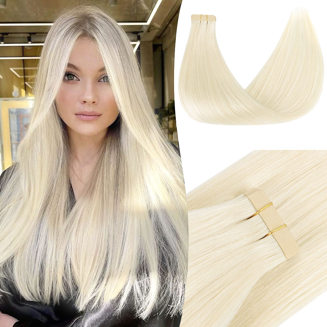 Tape-Ins Hair Extensions_100% Remy Human Hair.