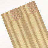 Dirty Blonde Highlights (18D/22F) Invisi Edge Tape-Ins 50g_100% Remy Human Hair.
