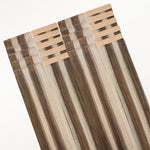 Golden Blonde Highlights (8B/60B) Invisi Edge Tape-Ins 50g_100% Remy Human Hair.