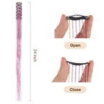 Hair Tinsel Clip In_100% Remy Human Hair.