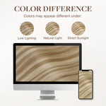 Dark Blonde Highlighted Bleach Blonde (18A/613A) Seamless Clip-Ins (130g-160g)-100% Remy Human Hair.
