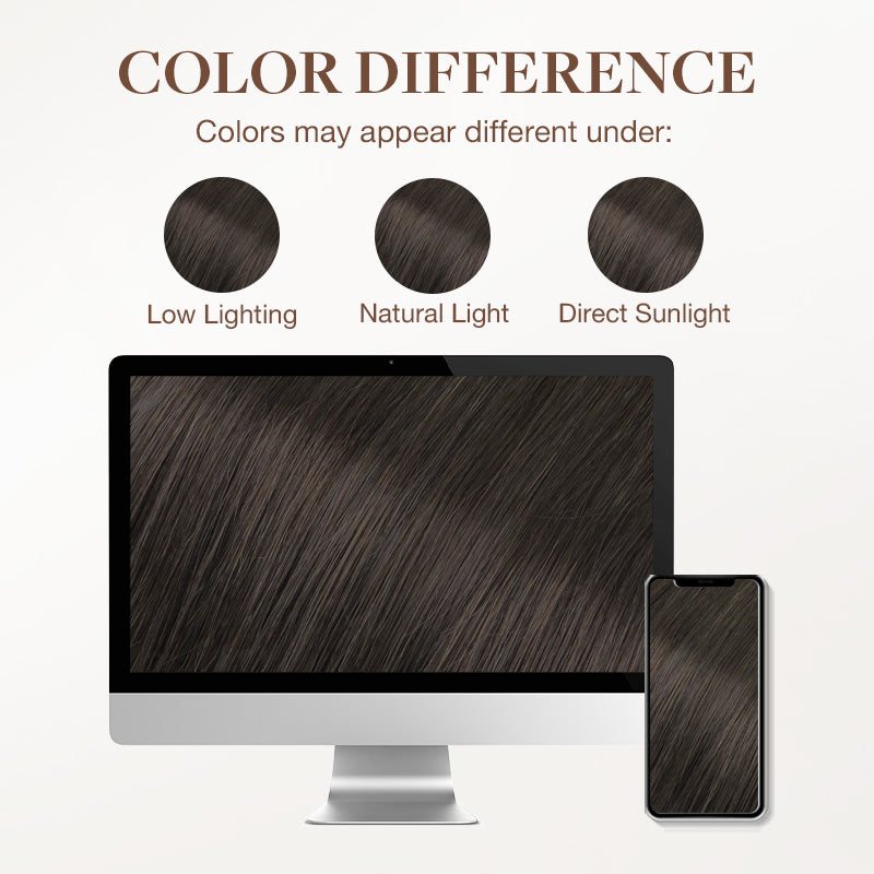 Mocha Brown (1C) Tape-Ins 50g_100% Remy Human Hair.