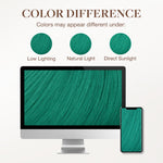 Green Color Tape-Ins (25g-30g)_100% Remy Human Hair.