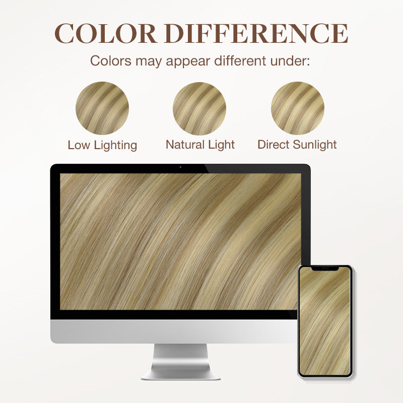 Dirty Blonde Highlights (18D/22F) Tape-Ins 50g_100% Remy Human Hair.