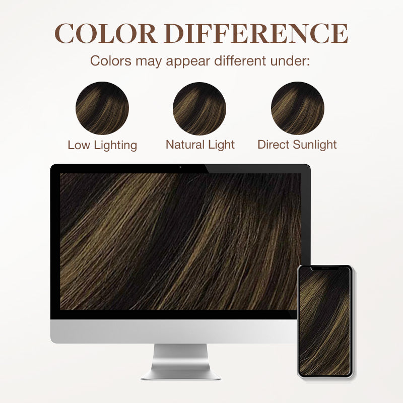 Natural Black Balayage (1B/6/1B) I-Tip Hair Extensions 50g_100% Remy Human Hair.