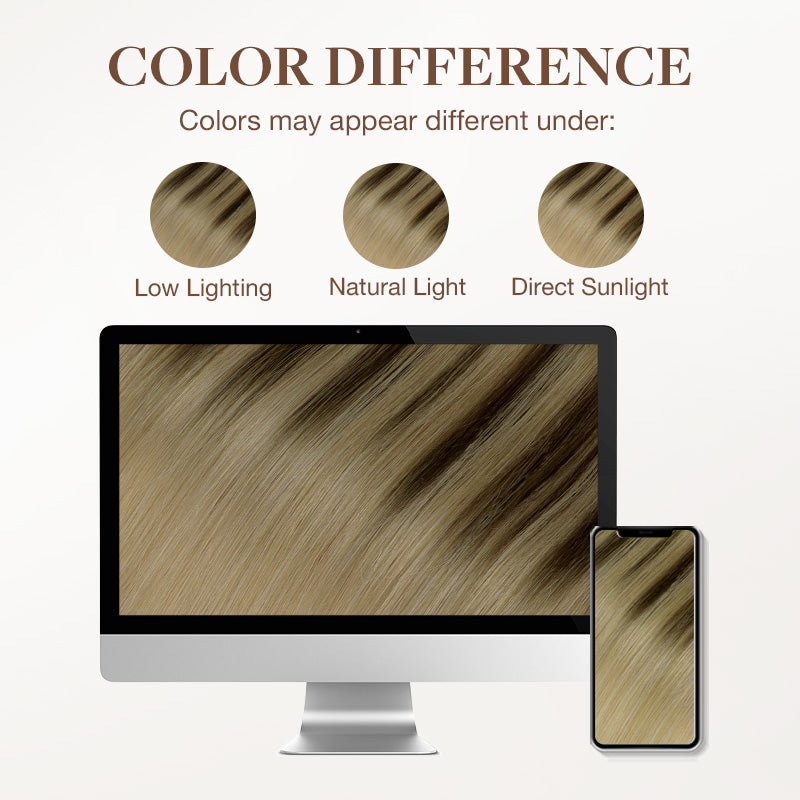 Chocolate Brown to Dirty Blonde (4/18) Tape-Ins 50g-100% Remy Human Hair.