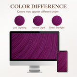 Violet Color Tape-Ins (25g-30g)_100% Remy Human Hair.