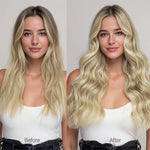 Light Blonde Highlights (16/22A) Tape-Ins Set_100% Remy Human Hair.
