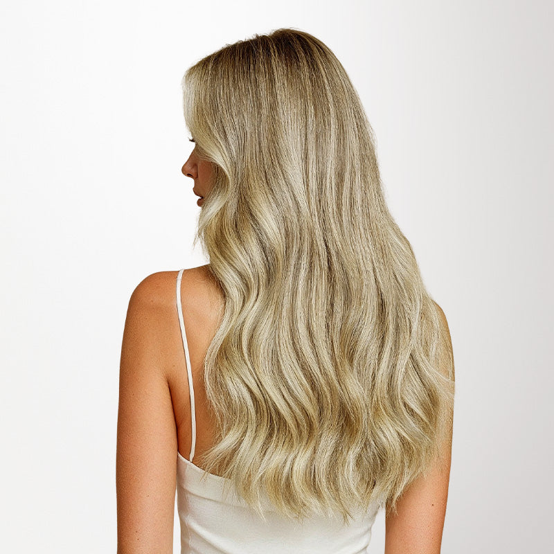 Light Blonde Highlights (16/22A) Tape-Ins Set_100% Remy Human Hair.