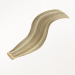 Light Blonde Highlights (16/22A) Tape-Ins Set_100% Remy Human Hair.