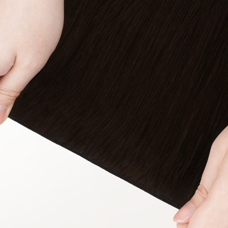 Dark Brown (2) Genius Weft Hair Extensions (50-120g)_100% Remy Human Hair.