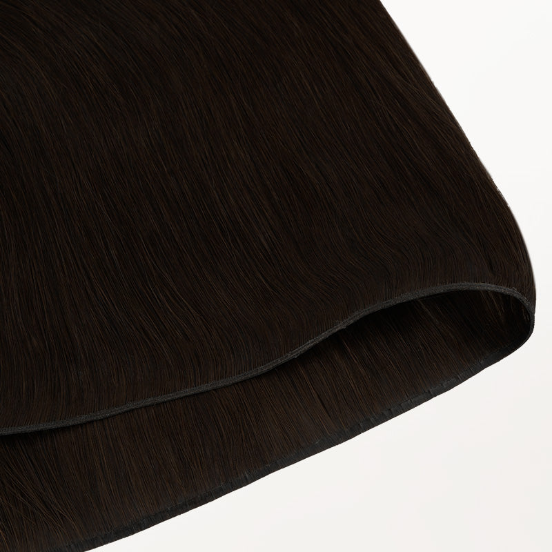 Dark Brown (2) Genius Weft Hair Extensions (50-120g)_100% Remy Human Hair.