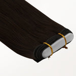 Dark Brown (2) Genius Weft Hair Extensions (50-120g)_100% Remy Human Hair.