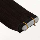 Dark Brown (2) Genius Weft Hair Extensions (50-120g)_100% Remy Human Hair.