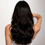 Jet Black (1) Genius Weft Hair Extensions (50-120g)_100% Remy Human Hair.
