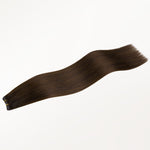 Chocolate Brown (4A) Genius Weft Hair Extensions (50-120g)_100% Remy Human Hair.