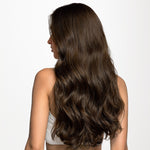 Chocolate Brown (4A) Genius Weft Hair Extensions (50-120g)_100% Remy Human Hair.