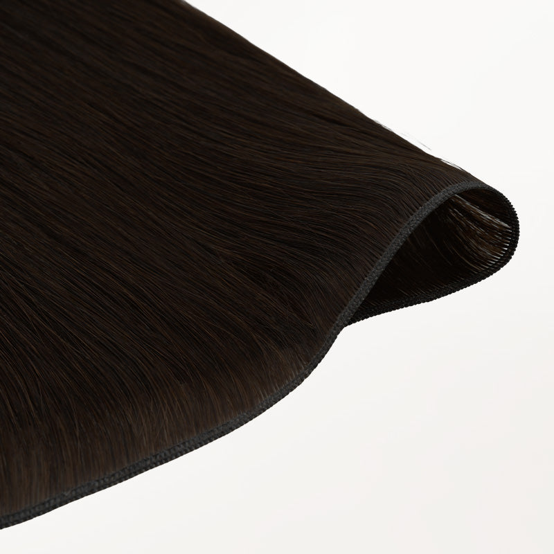 Dark Brown (2) Genius Weft Hair Extensions (50-120g)_100% Remy Human Hair.